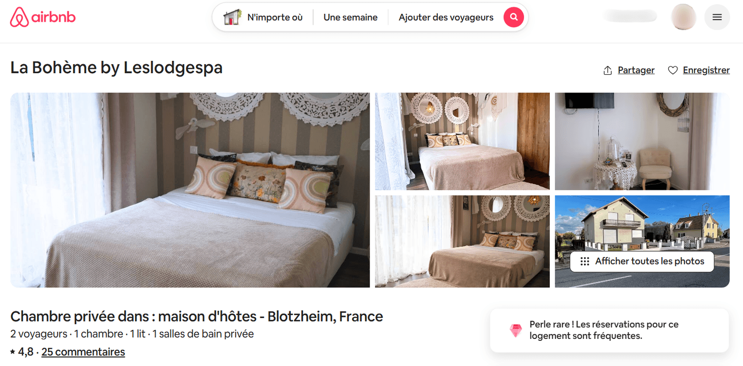 annonce airbnb la florale