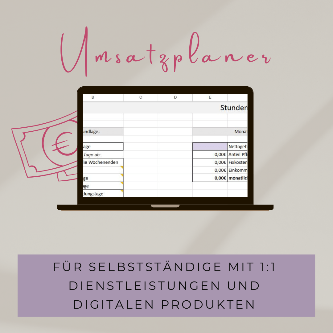 Umsatzplaner für Selbstständige und Freelancer