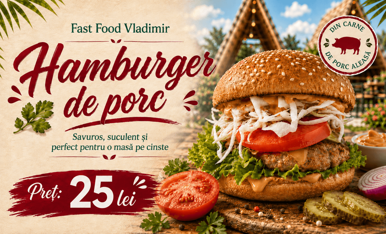Hamburger de porc