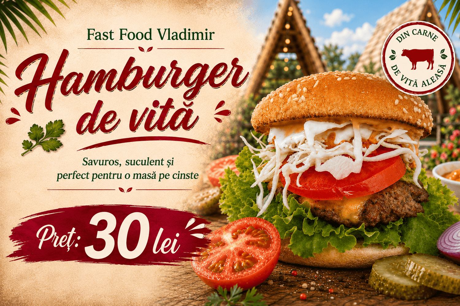 Hamburger de vită