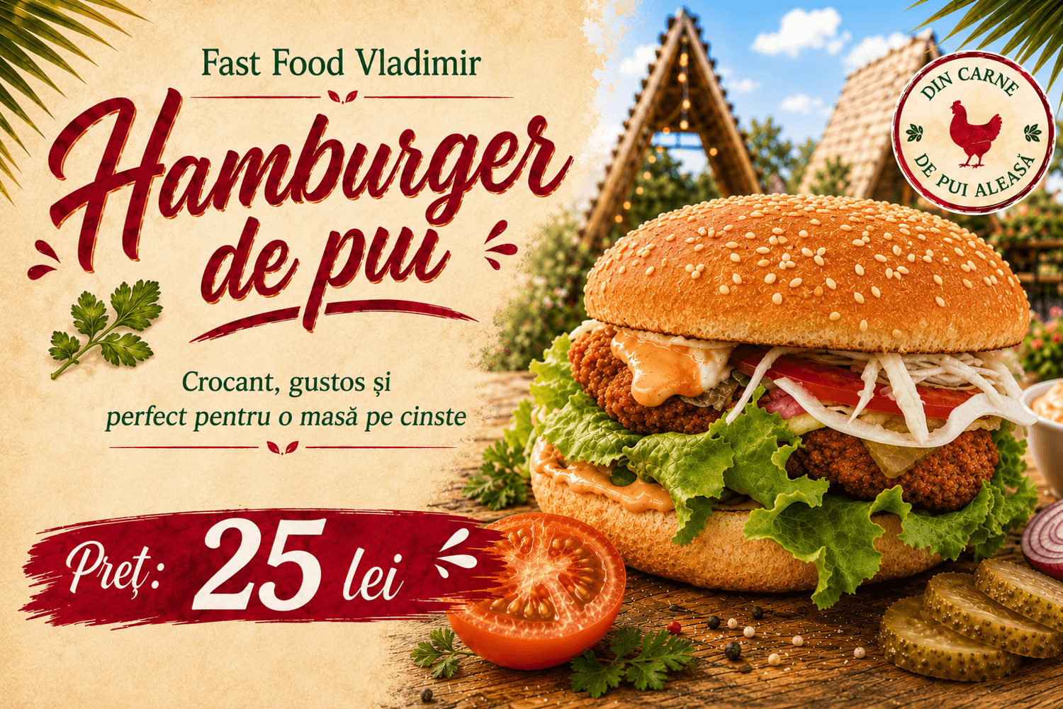 Hamburger de pui
