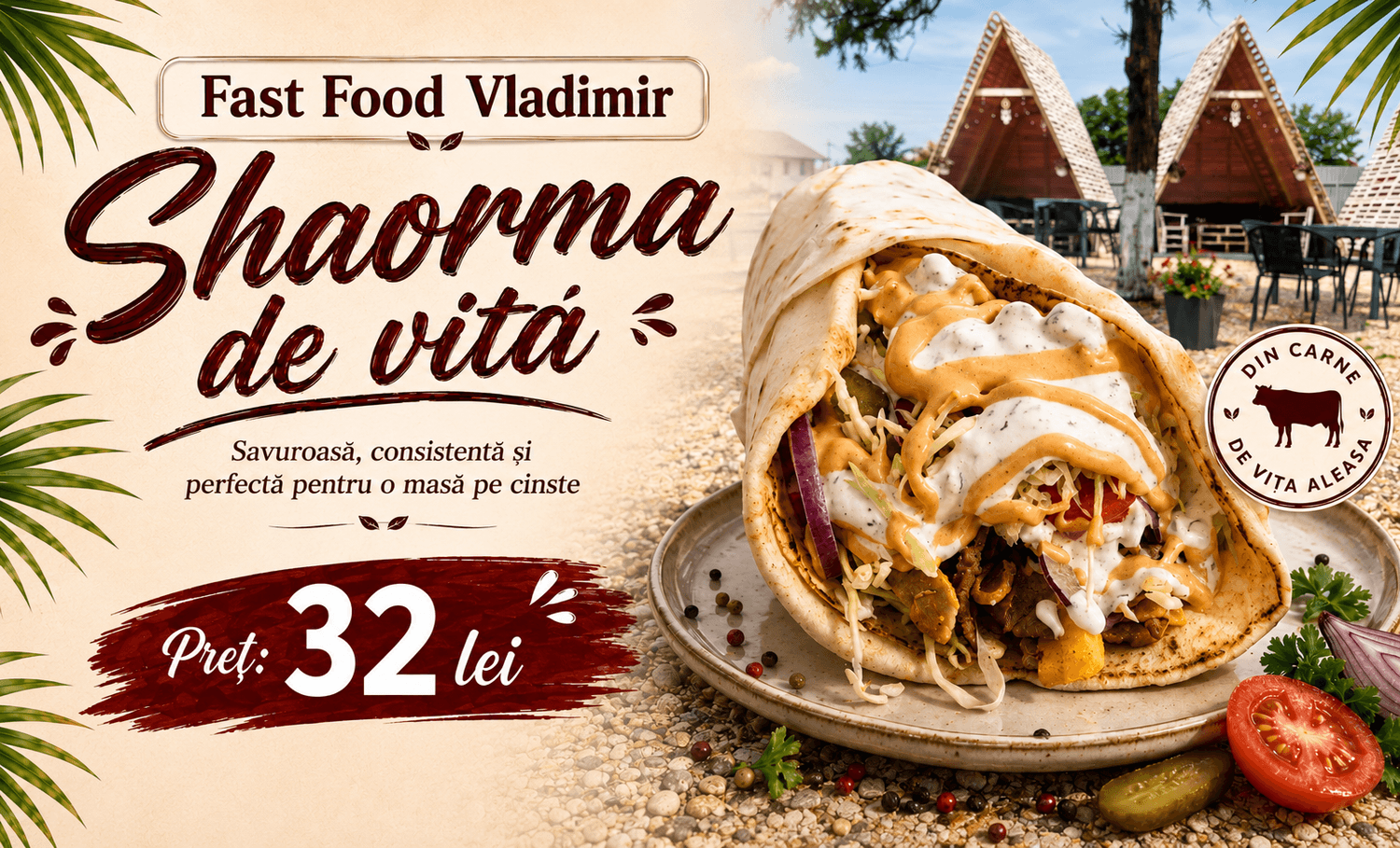 Shaorma de vită