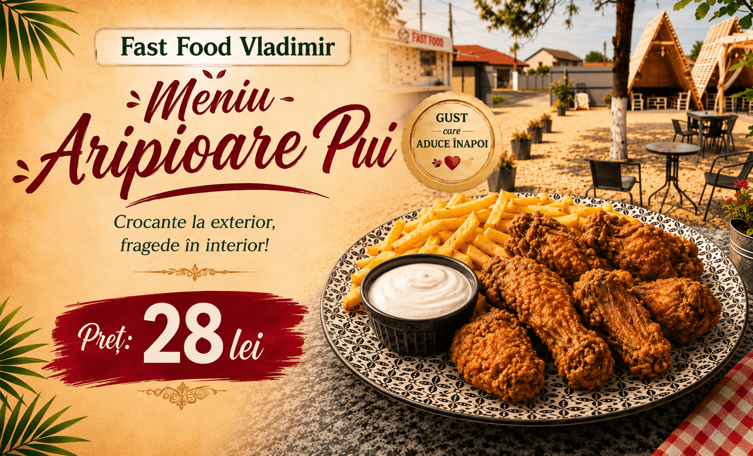 Meniu aripioare pui