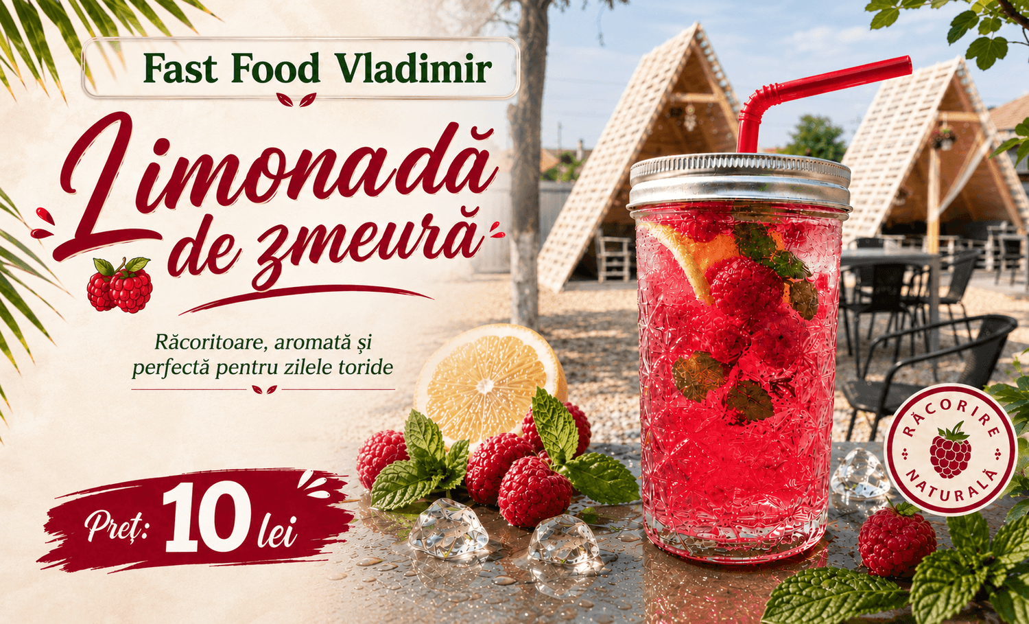 Limonadă de zmeură