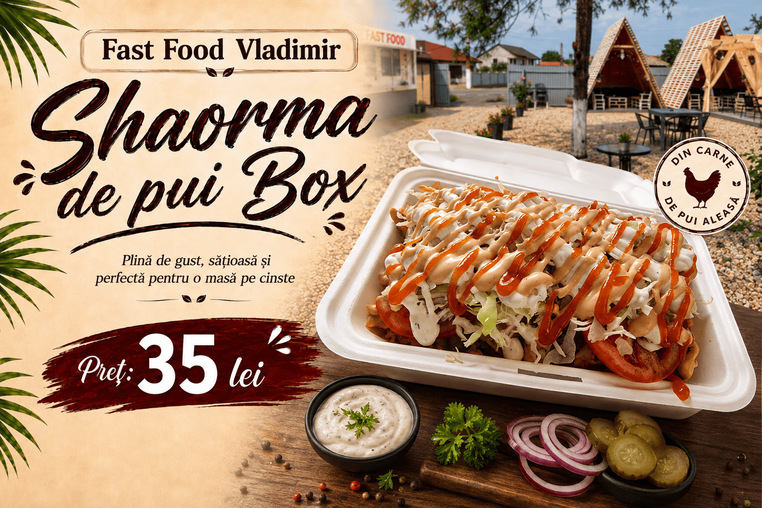 Shaorma de pui box