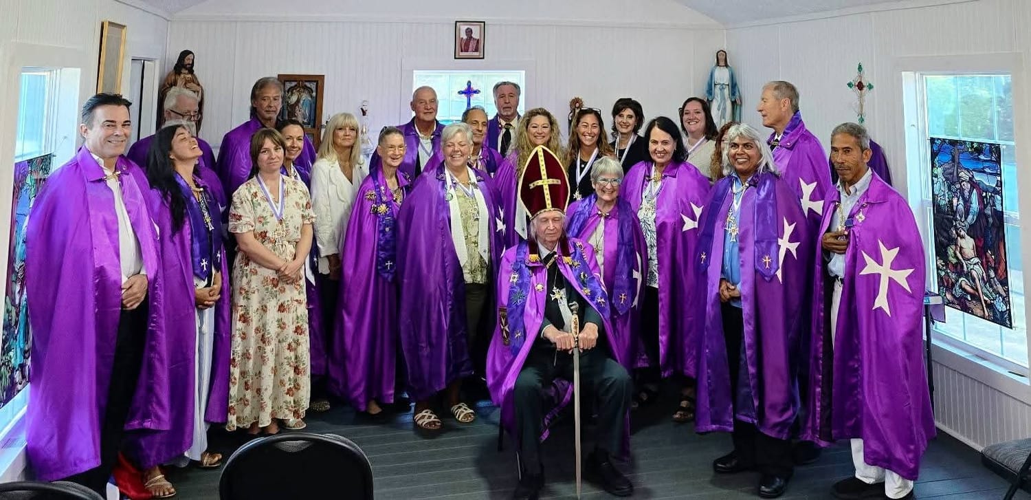 Toni Robbins ordination ceremony SMOCH Sacred Medical Order Hospitallers Bishop McWilliams