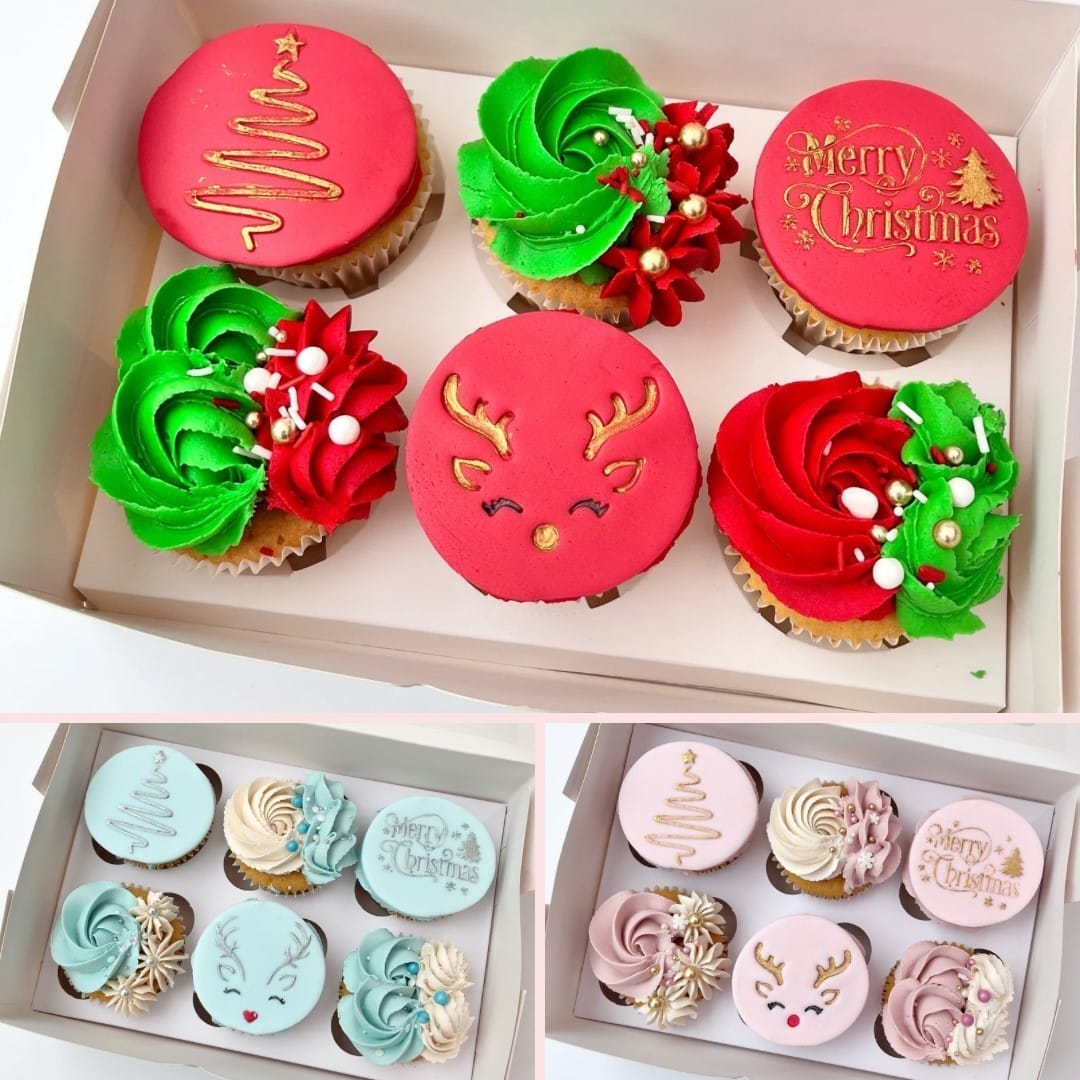 Beginners Cupcake Bouquet Class – pink buttercream flower cupcakes by Sharon Burchall Cake Studio