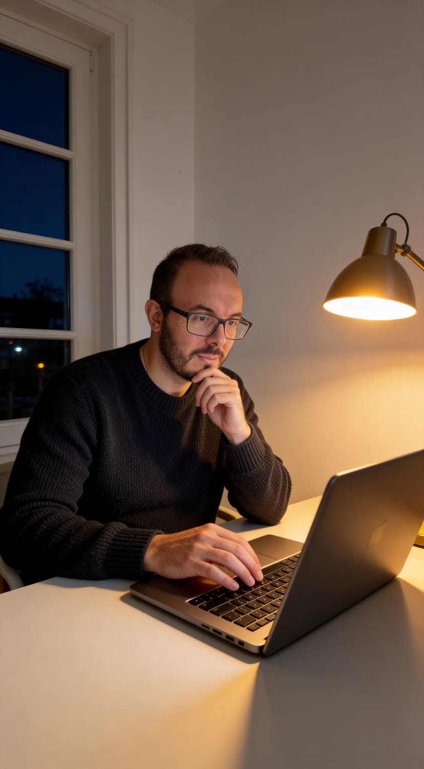 Eugenio Guzzo al lavoro