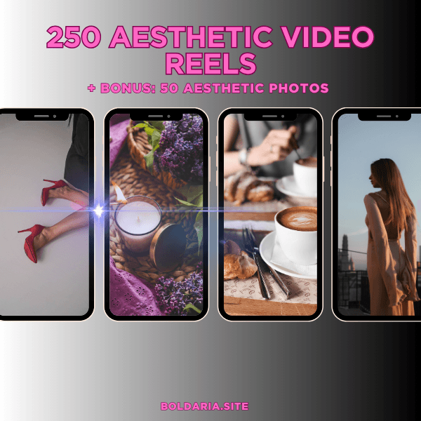 250 Aesthetic Video Reels | PLR + MRR Resell Rights