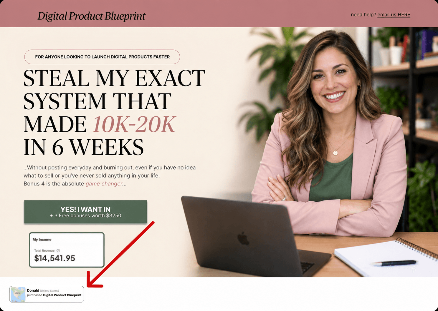 A premium model mini offer funnel