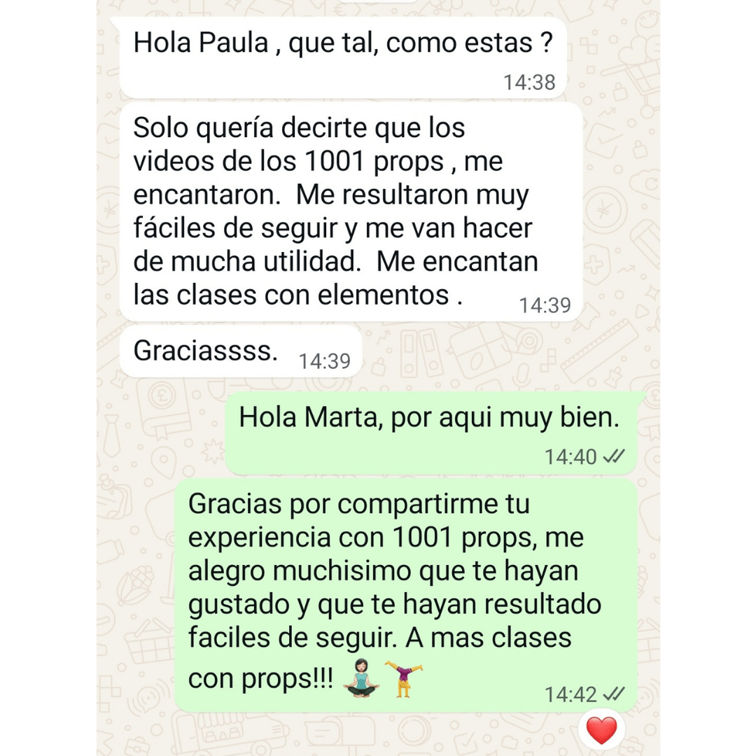 Testimonio real de WhatsApp