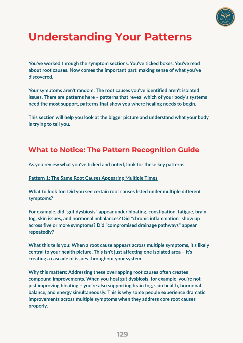 A pattern recognition page from the Root Cause Checker