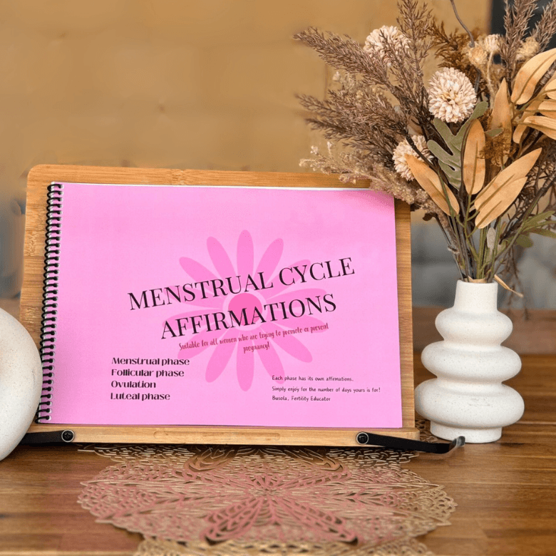 Menstrual Cycle Affirmations Notebook