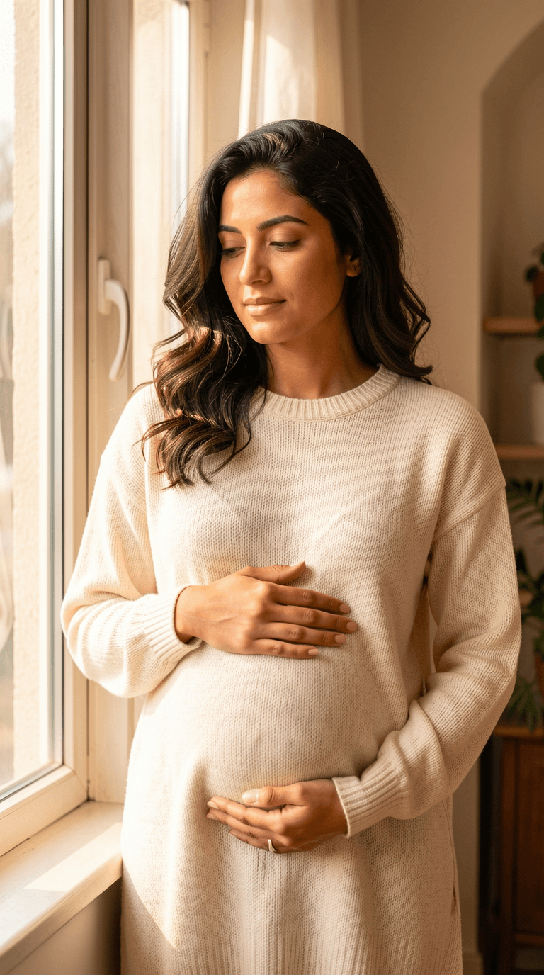 Woman intentionally preparing her body for conception