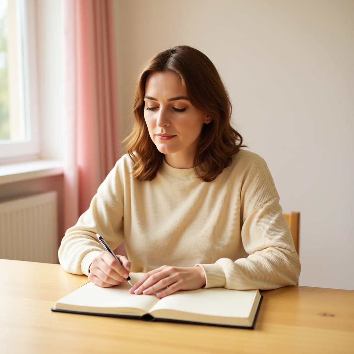 Woman reflecting on her hormonal journey