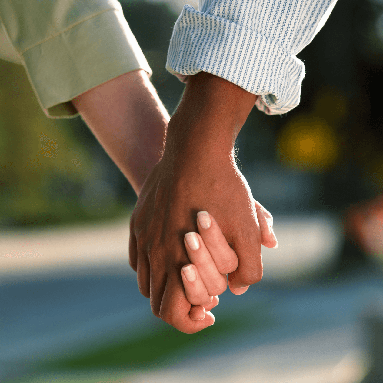 A couple together, relaxed and connected