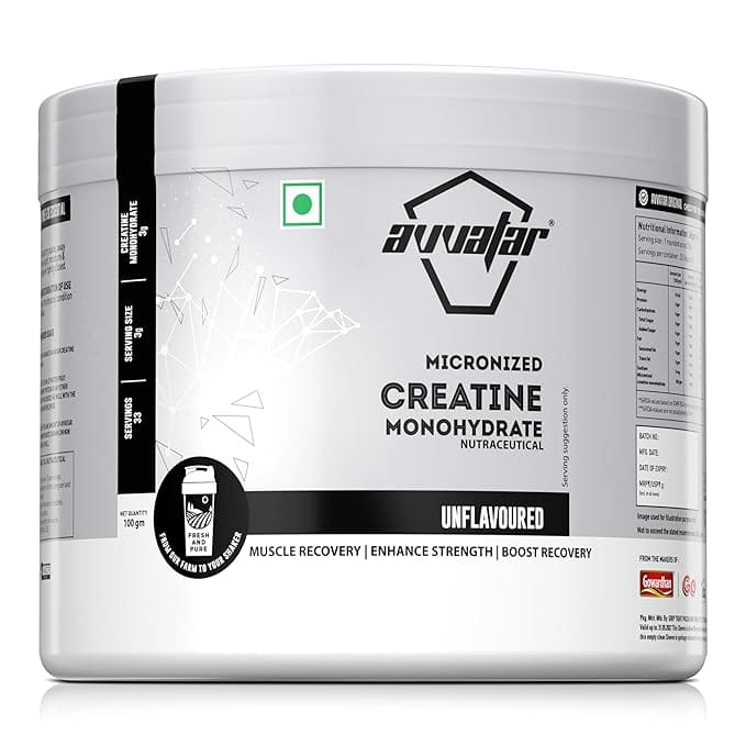 avvatar Micronized Creatine Monohydrate Powder 