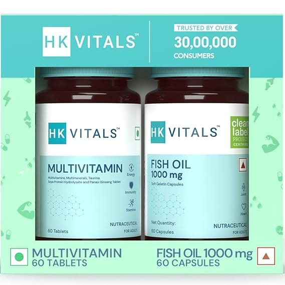 HealthKart hk vitals Fish Oil and Multivitamin