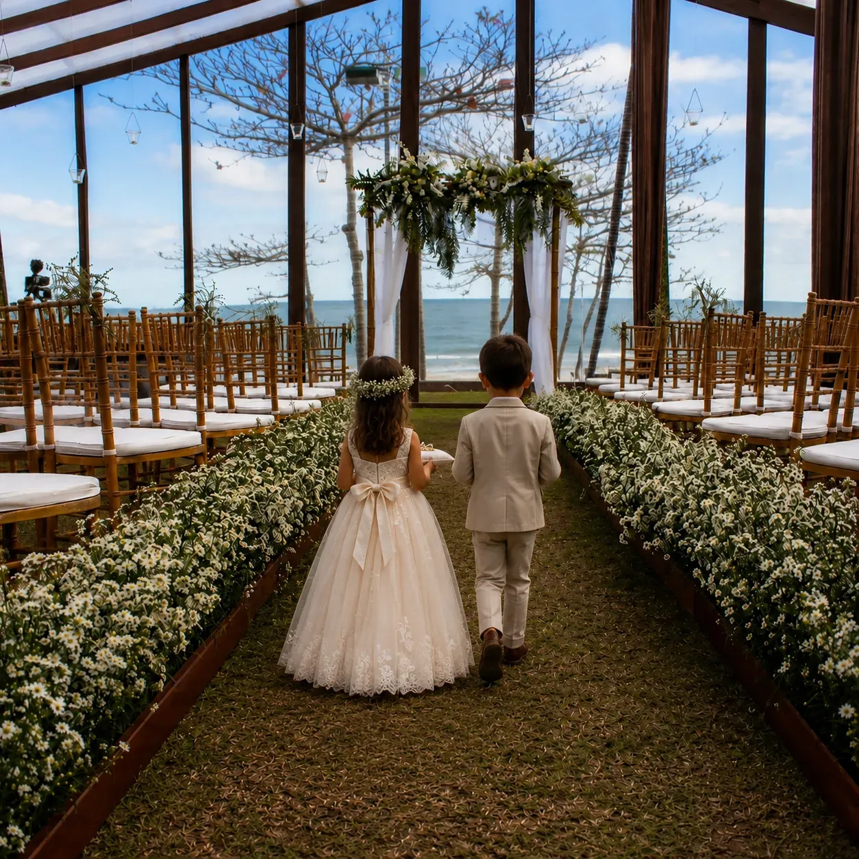 Espaço para casamento no Beach Hotel Sunset, Praia de Cambury