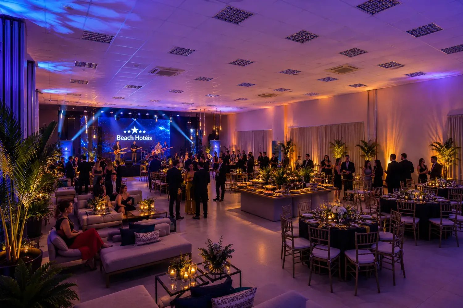 Montagem Coquetel para eventos corporativos