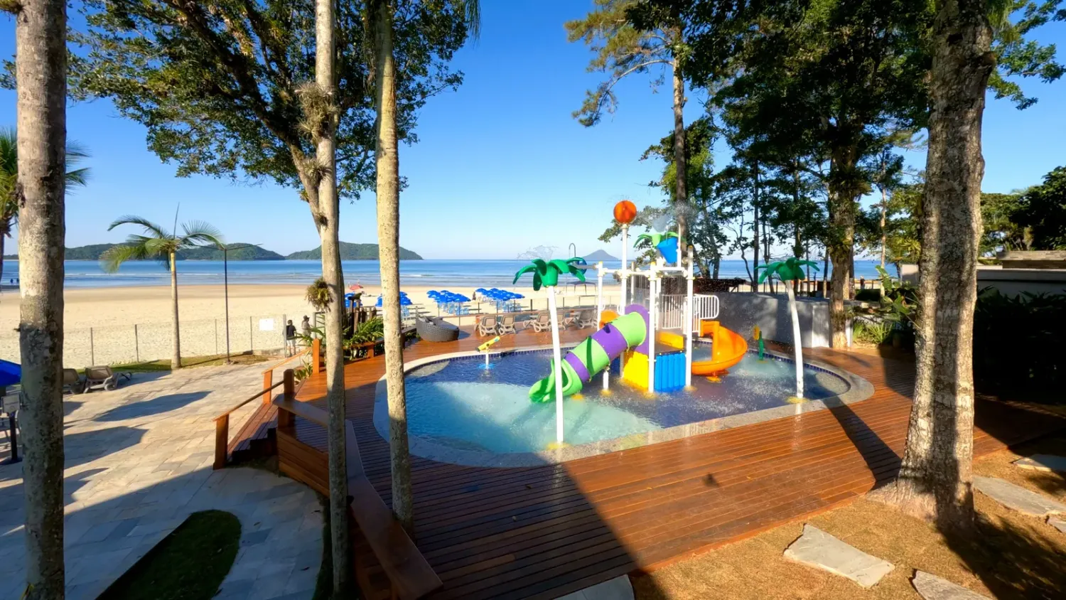 Parque aquático infantil do Beach Hotel Juquehy