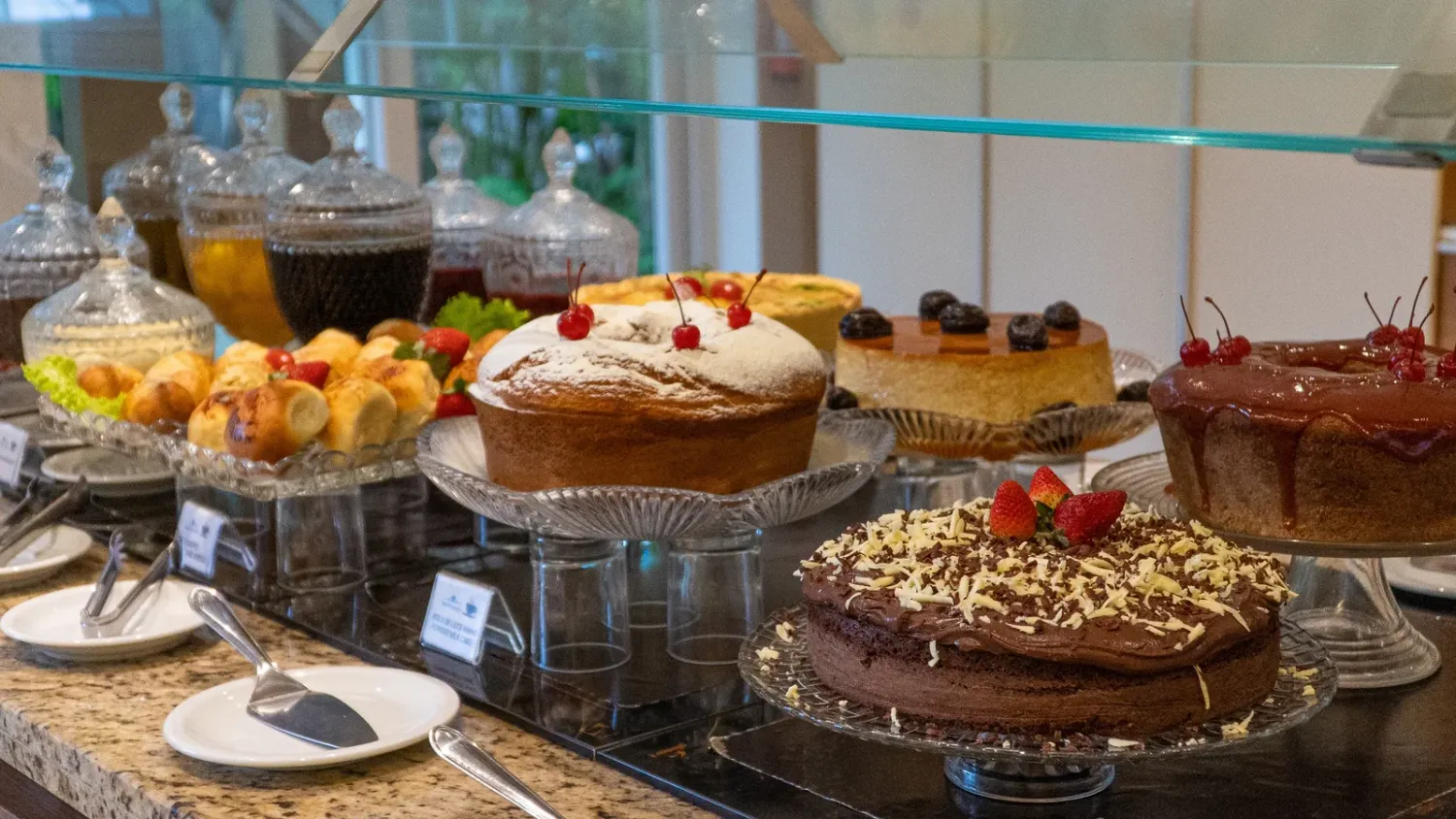 Buffet de café da manhã do Beach Hotel Juquehy