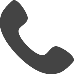 Icono de teléfono, blanco y negro