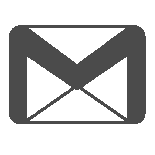 Icono de Email, blanco y negro