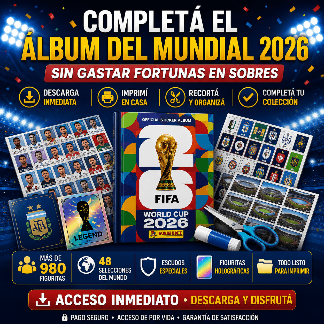 Completá el Álbum del Mundial 2026 sin gastar fortunas en sobres