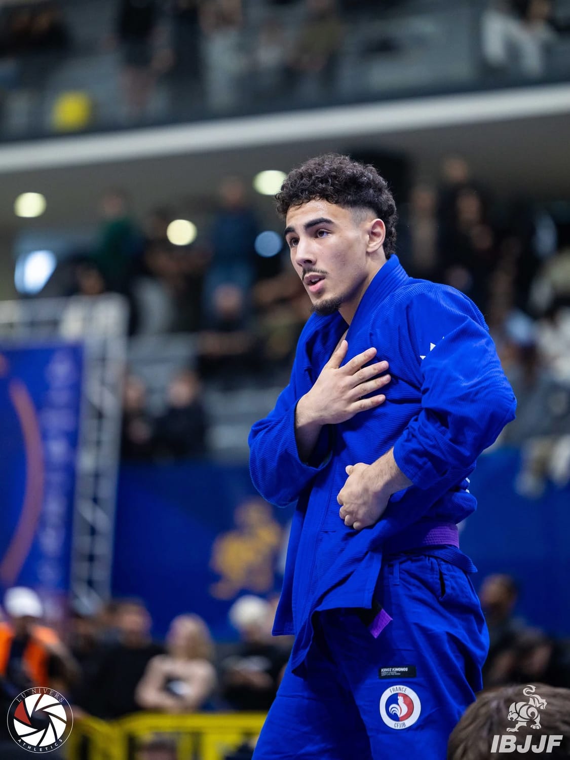 Bilel Bensaid, compétiteur de Jiu Jitsu brésilien de l'équipe de France