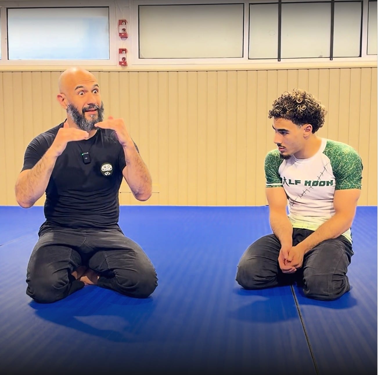Samir Bensaïd et Bilel sur le tapis