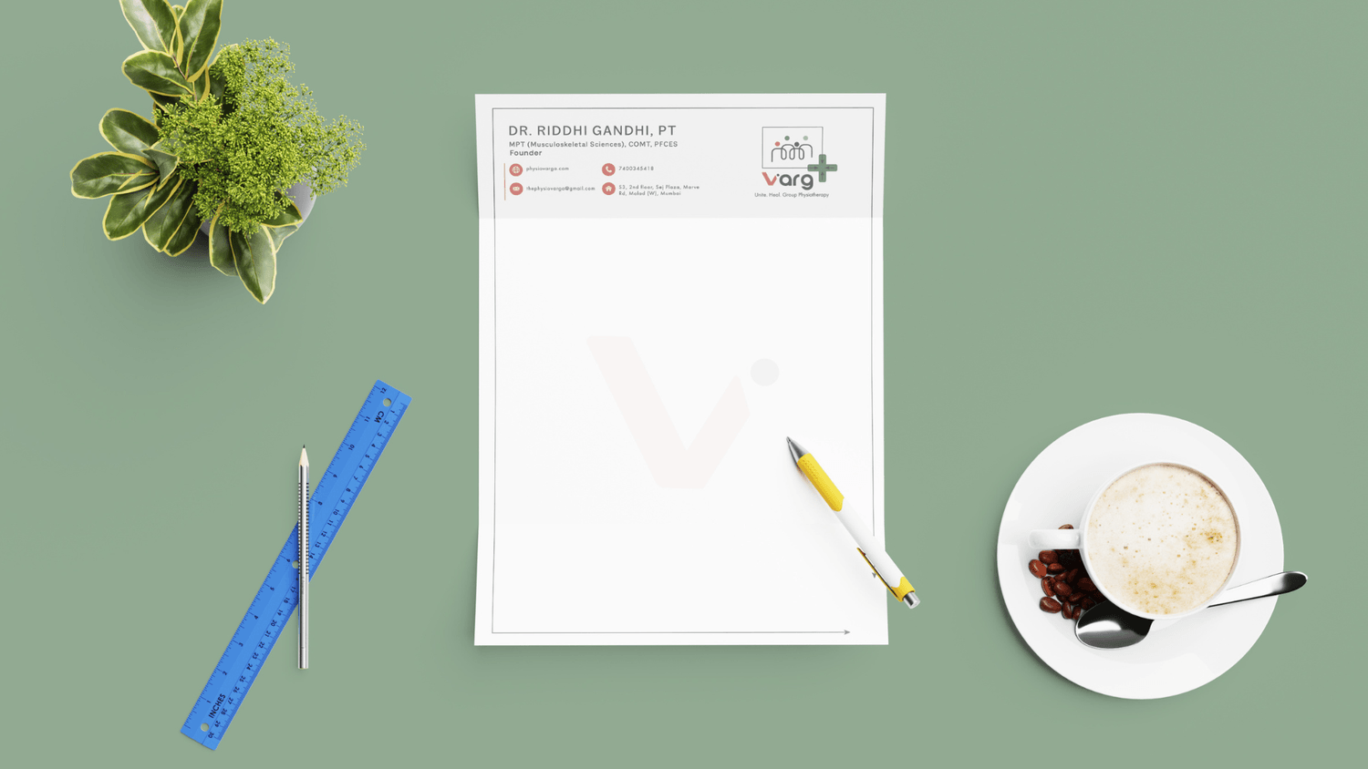 Varg Physiotherapy Brand Identity Shwetacreates