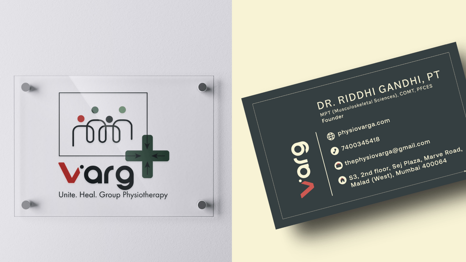 Varg Physiotherapy Brand Identity Shwetacreates