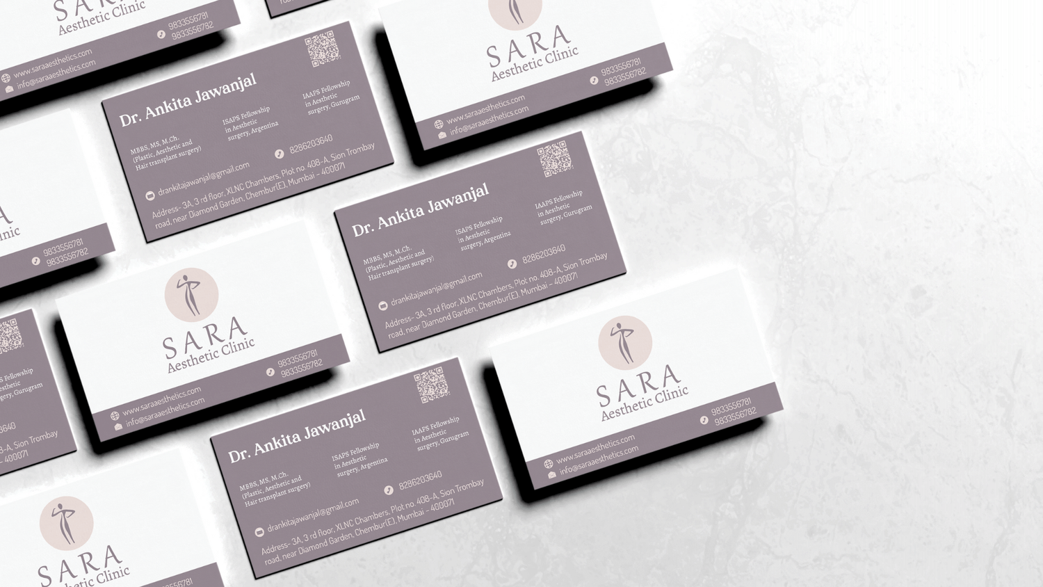 Sara Aesthetic Clinic Brand Identity Shwetacreates