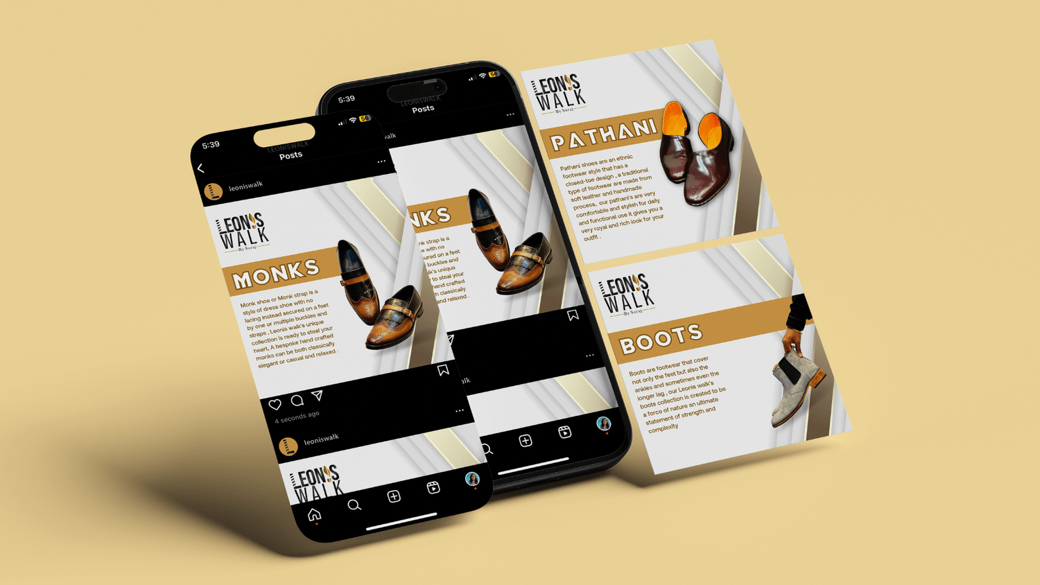 Leonis Walk Brand Identity Shwetacreates