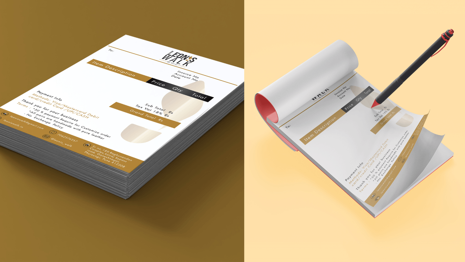 Leonis Walk Brand Identity Shwetacreates