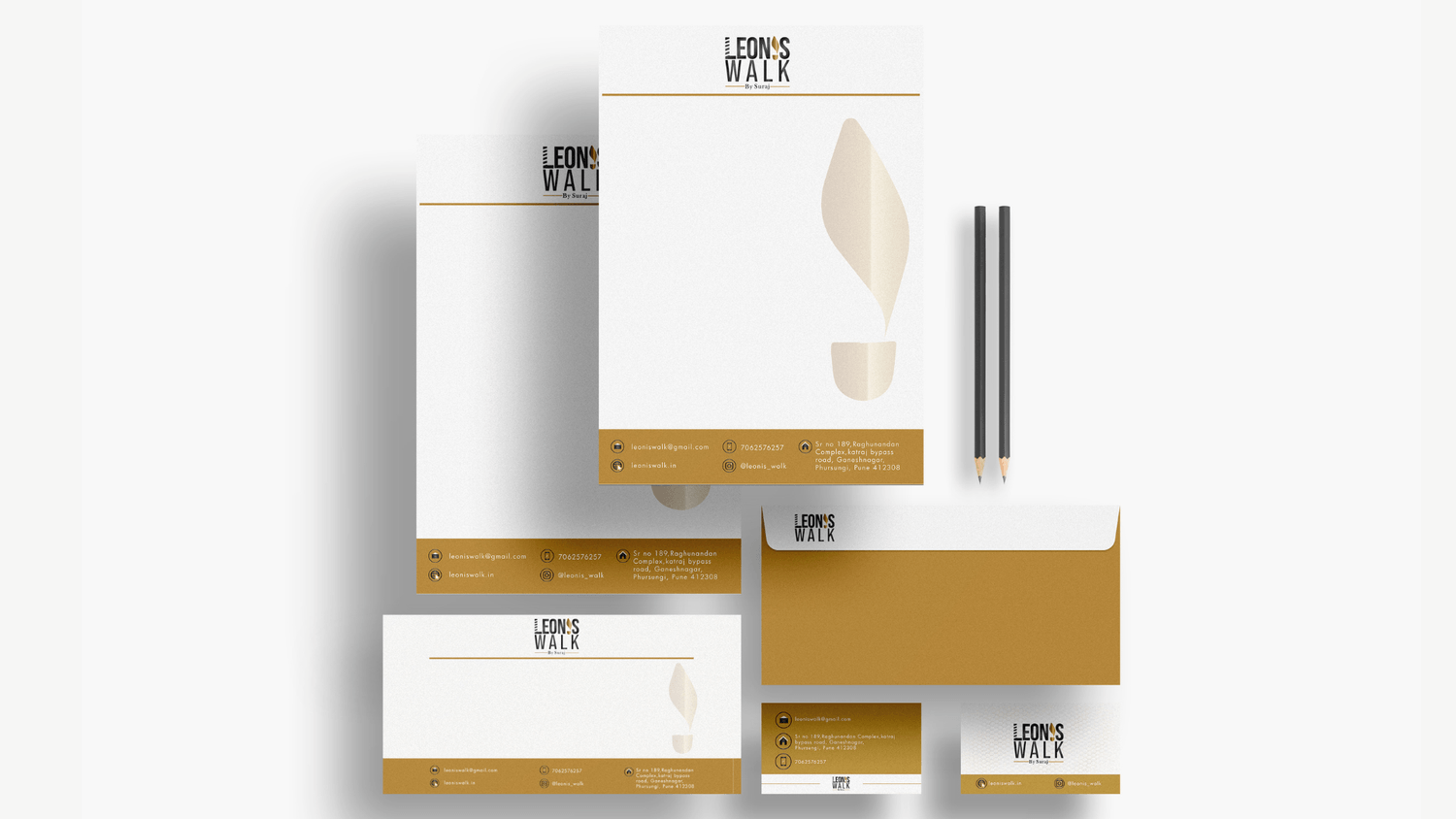 Leonis Walk Brand Identity Shwetacreates