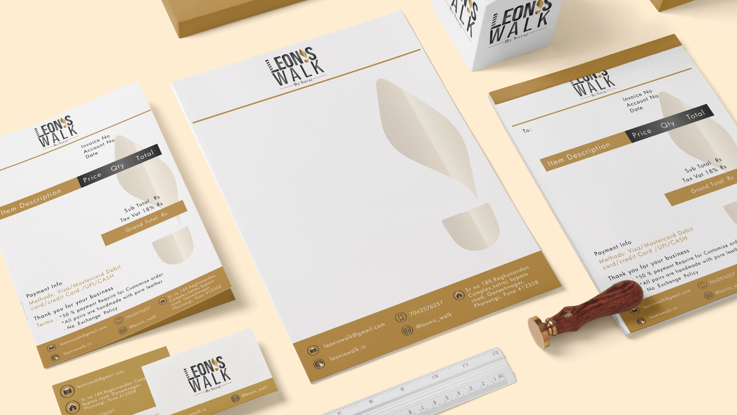 Leonis Walk Brand Identity Shwetacreates