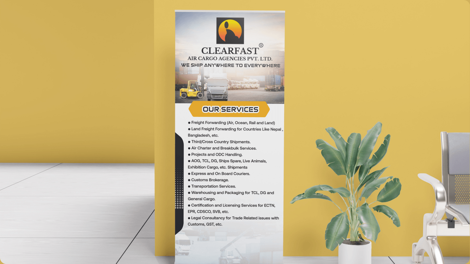 Clearfast Air Cargo Agencies Pvt Ltd  event booth work Shwetacreates