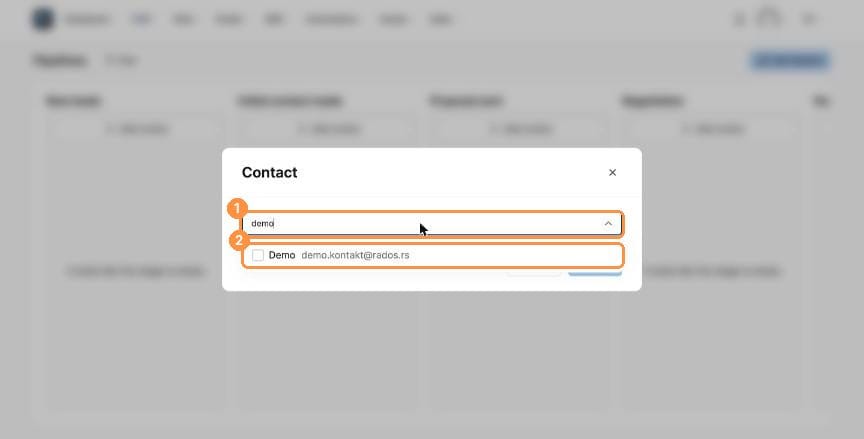 Contact search