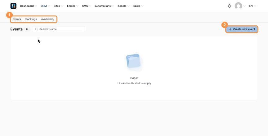Calendar tabs