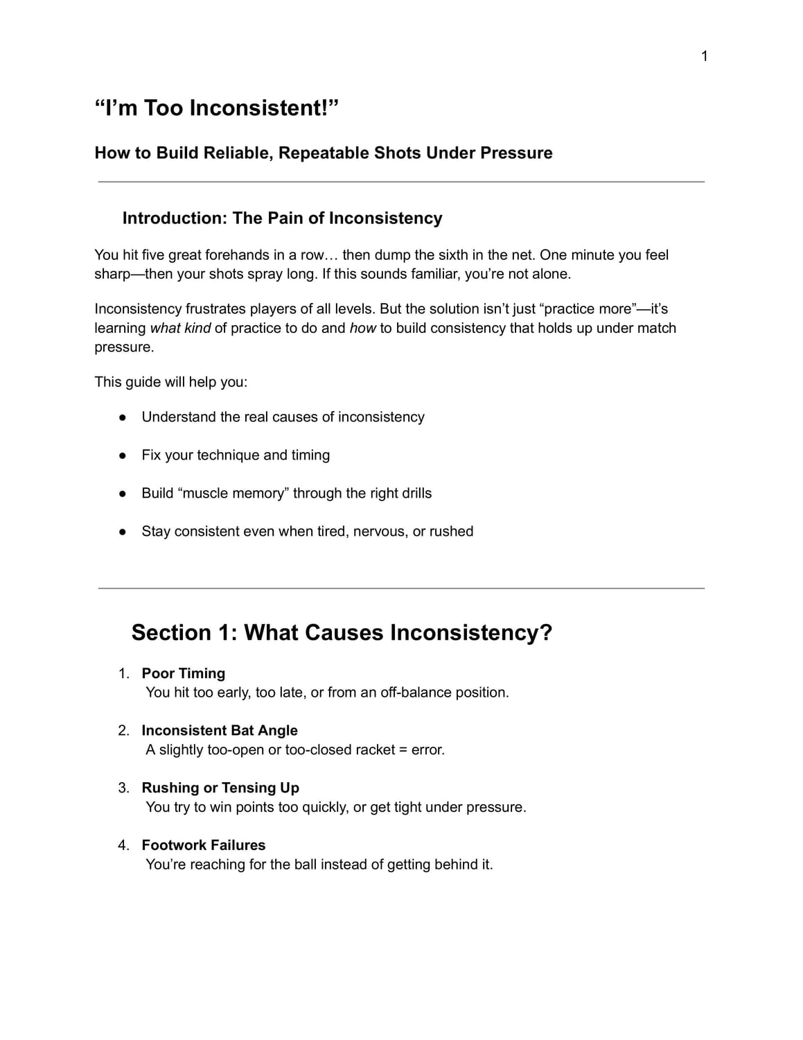 Sample page from the guide I'm Too Inconsistent
