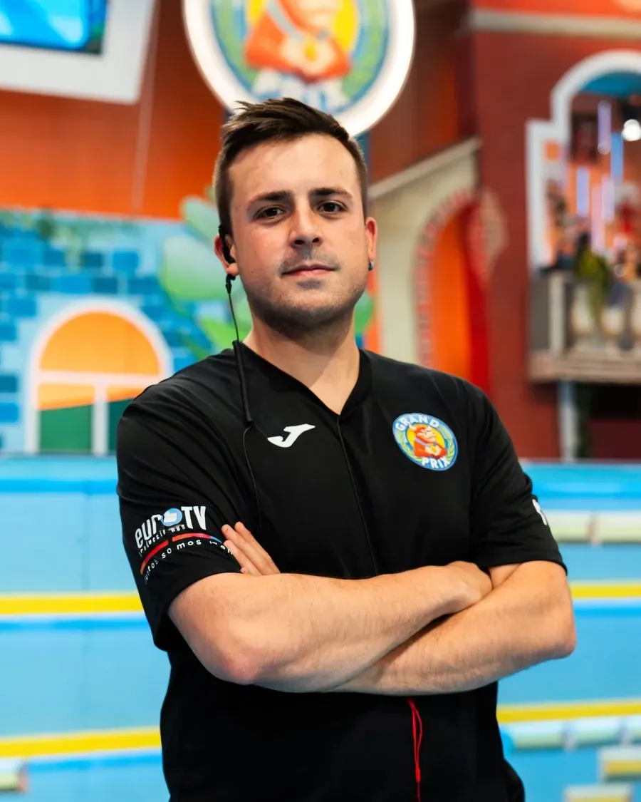 Dani Carballo en un plató de televisión