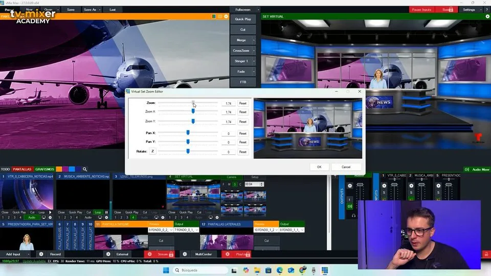 Módulo intermedio: una clase de vMix