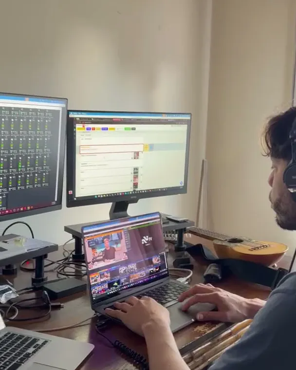 Leonardo realizando en remoto con vMix