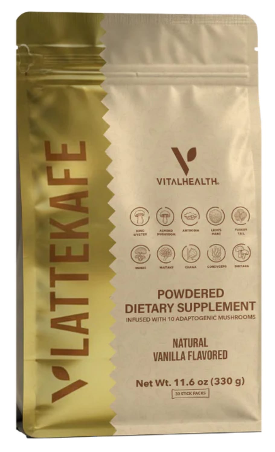Lattekaffe mushroom latte powder