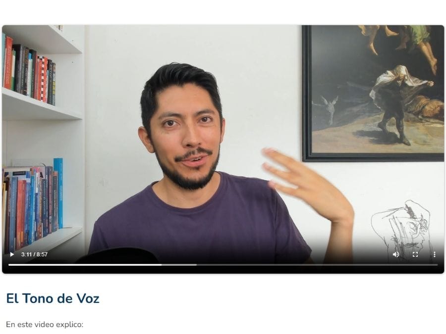 Los videos de teoría
