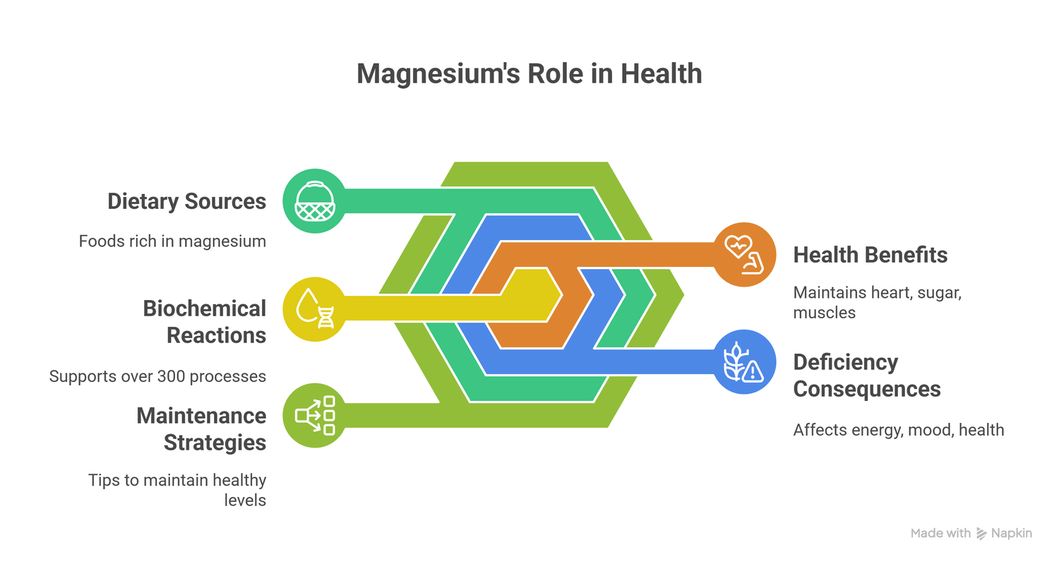 infograph of magnesiums role in health
