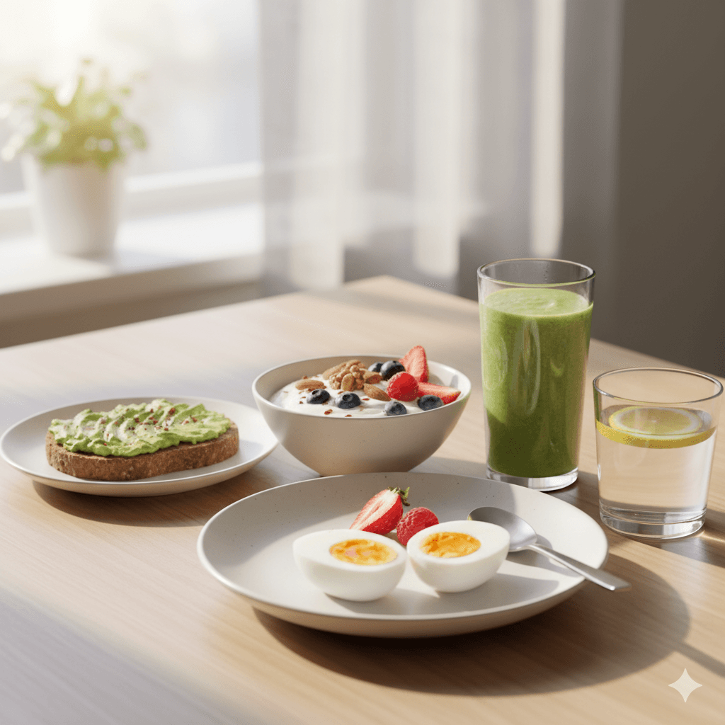 an image of balanced breakfast
