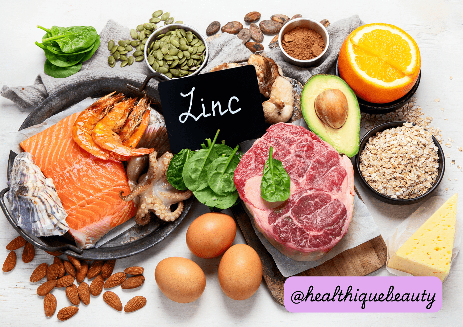 image of food rich in zinc